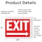 Signmission Exit Sign, Vinyl Decal, 10 in W, 7 in H, Exit Right OS-2PACK-MISC-D-710-L-19486 - alternate 2